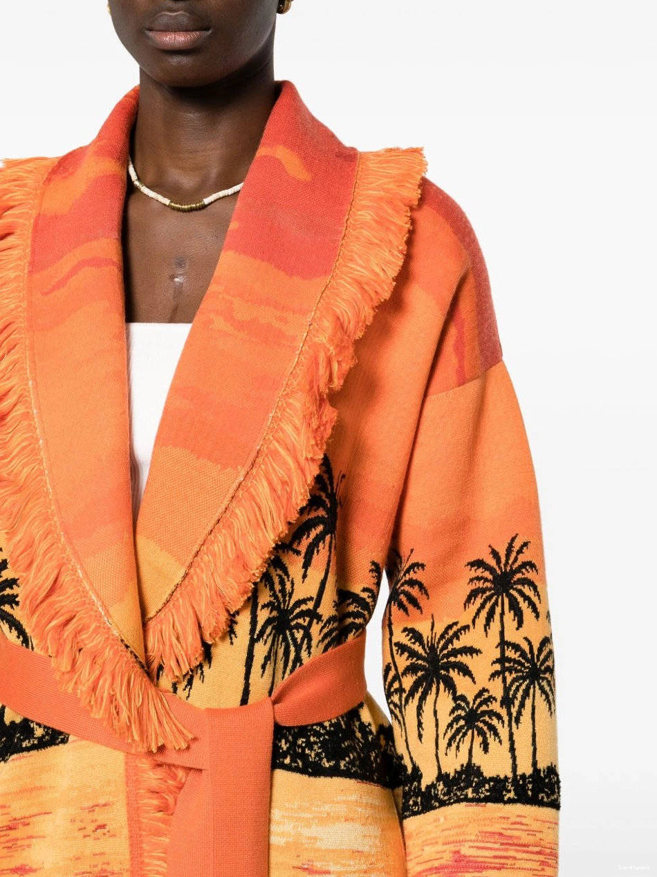 Affordable sunset-print Alanui Keralda cardigan Women 0414